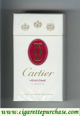 Cartier cigarettes Vendome Lights